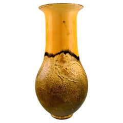 Große Vase aus glasiertem Steingut von Svend Hammershi für Khler, Dänemark