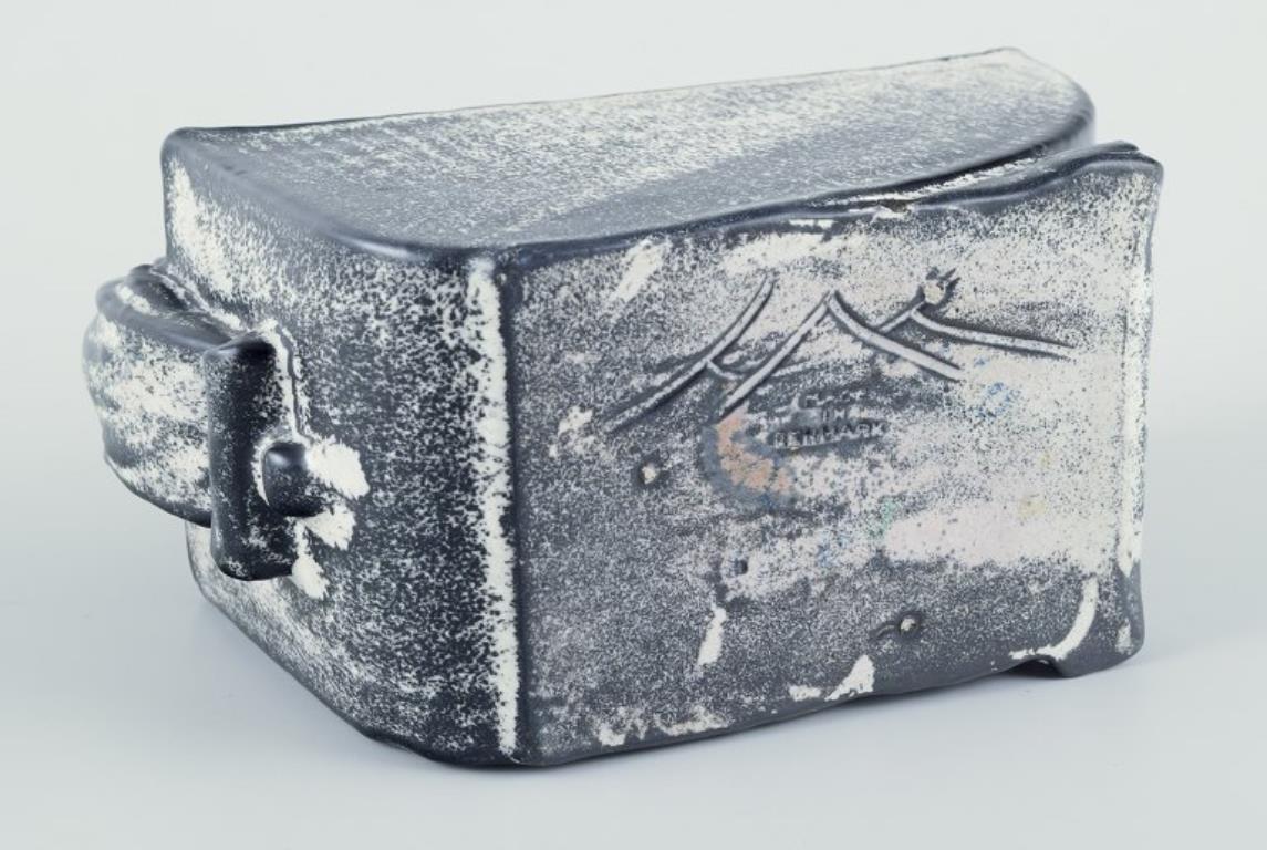 Svend Hammershøi pour Kähler, Danemark. Rare pot à fleurs Art Déco en céramique. en vente 1