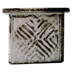 Svend Hammershøi for Kähler, Denmark, Square Vase/Flowerpot