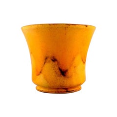 Svend Hammershøi for Kähler, Denmark, Vase / Flower Pot in Glazed Stoneware
