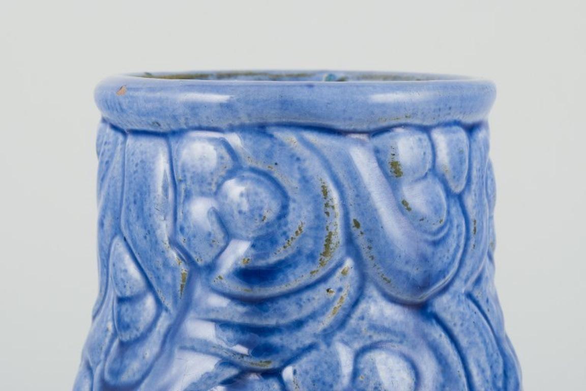 Vernissé Svend Hammershøi pour Kähler.  Vase décoratif ancien et rare. en vente