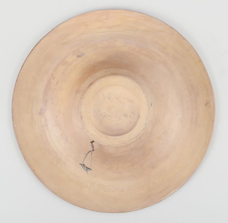 Cotto Svend Hammershøi per Kähler. Ciotola in terracotta. Design con scanalature. Circa anni '30 in vendita