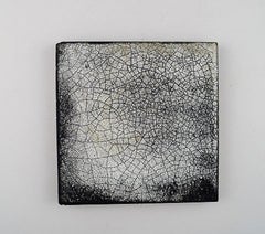 Svend Hammershøi for Kähler, HAK, 2 Glazed Stoneware Tiles, 1930s