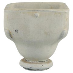 Svend Hammershøi for Kähler, HAK, Ceramic Vase in Grey-Black Double Glaze