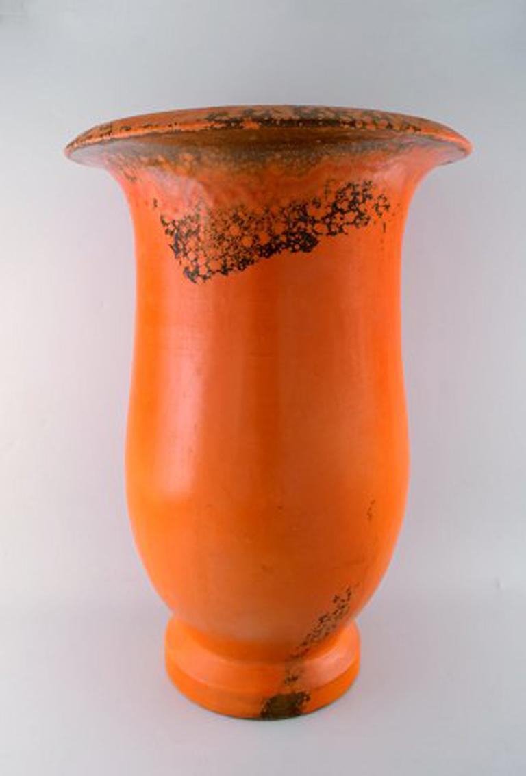 Danish Svend Hammershøi for Kähler, HAK, Colossal Floor Vase in Glazed Stoneware For Sale