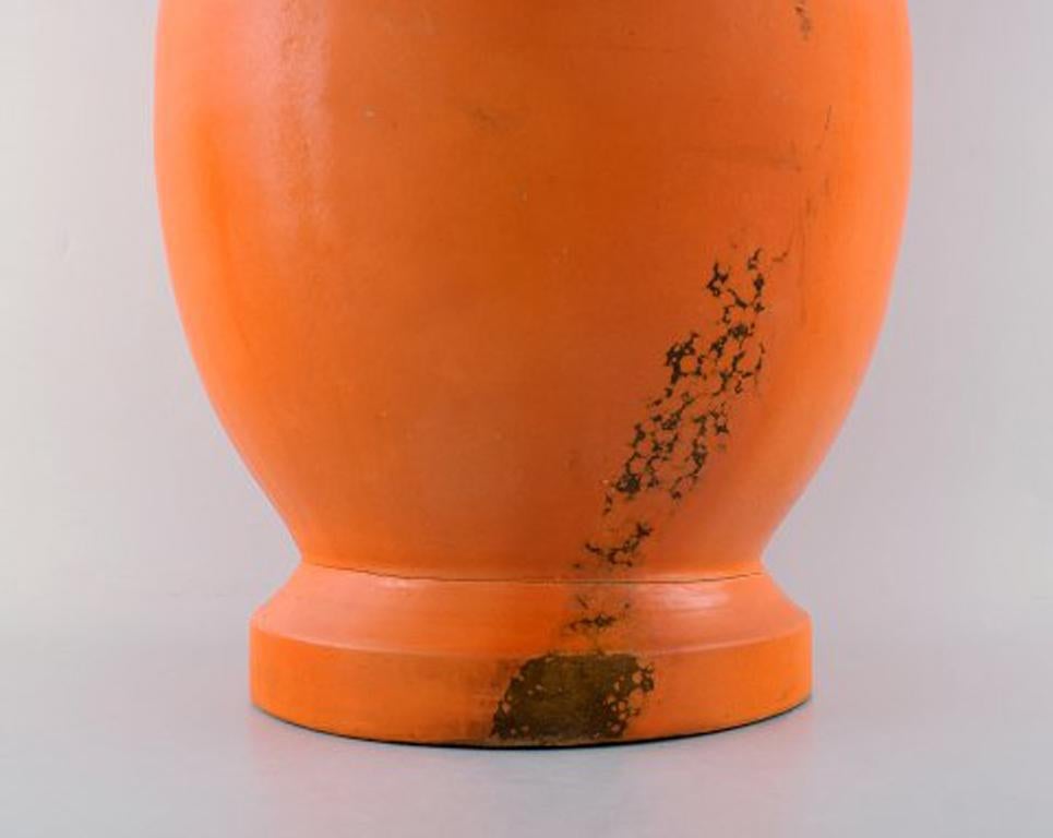 Mid-20th Century Svend Hammershøi for Kähler, HAK, Colossal Floor Vase in Glazed Stoneware For Sale