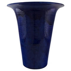 Svend Hammershøi for Kähler HAK, Colossal Floor Vase, Sgraffito Glazed Stoneware