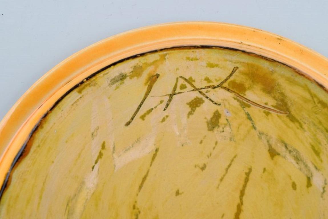 Svend Hammershøi for Kähler, HAK, Fluted Dish in Glazed Stoneware In Good Condition In Copenhagen, DK