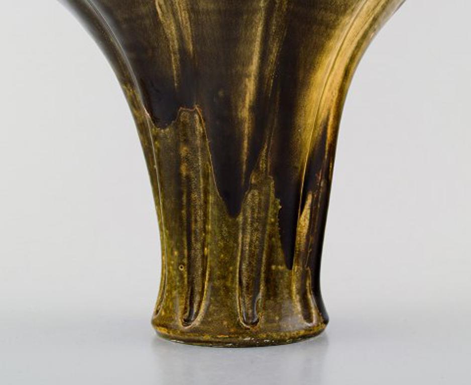 Svend Hammershøi for Kähler, HAK, Glazed Stoneware Vase In Excellent Condition In Copenhagen, DK