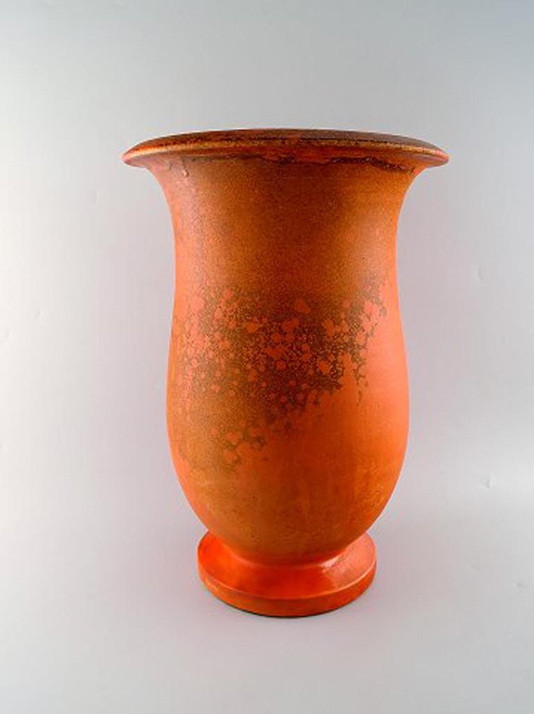 Svend Hammershoi For Kahler Hak Large Floor Vase In Glazed
