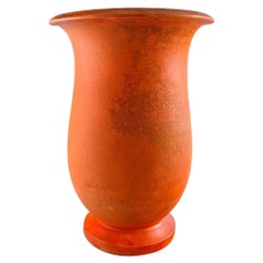 Svend Hammershøi for Kähler, HAK, Large Floor Vase in Glazed Stoneware