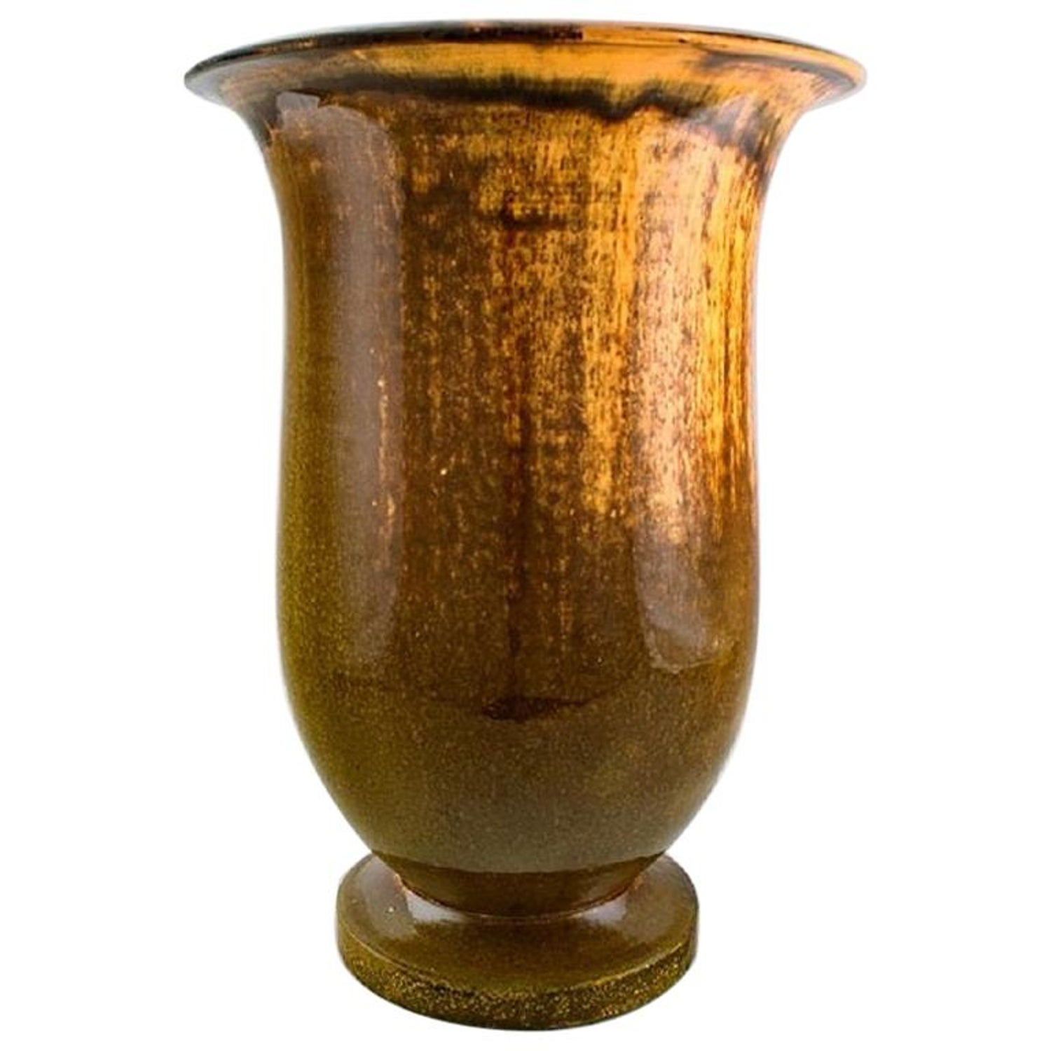 Svend Hammershøi for Kähler, HAK, Large Vase in Glazed Stoneware For Sale  at 1stDibs