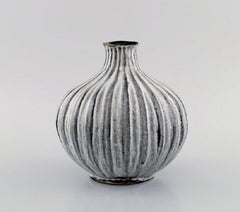 Svend Hammershøi for Kähler, HAK, Onion-Shaped Vase in Glazed Stoneware