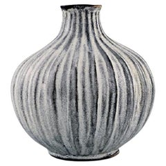 Svend Hammershøi for Kähler, HAK, Onion-Shaped Vase in Glazed Stoneware