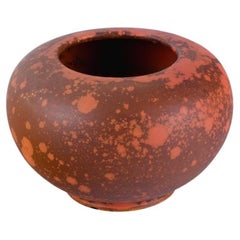 Svend Hammershøi for Kähler, HAK, Round Vase in Glazed Stoneware