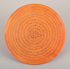 Svend Hammershøi for Kähler. Large platter in uranium glaze. Approx. 1930s