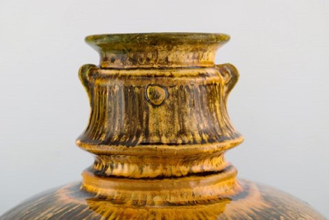 Svend Hammershøi for Kähler, Large Vase in Glazed Stoneware, 1930s-1940s 1