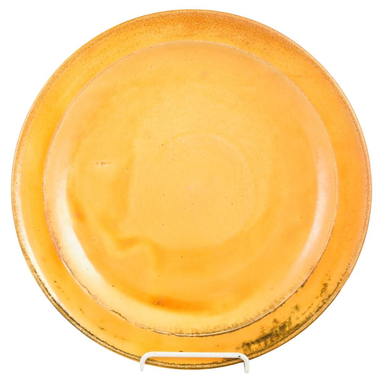 Svend Hammershøi per Kähler. Piatto rotondo in ceramica smaltata, anni '30/'40