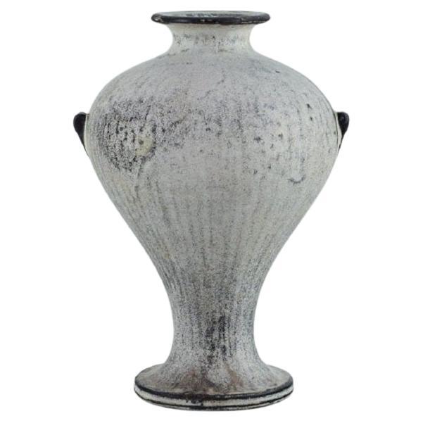 Svend Hammershøi for Kähler. Vase in glazed stoneware.  1930s/40s