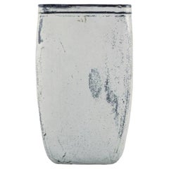 Vintage Svend Hammershøi for Kähler.  Vase in glazed stoneware with gray-black glaze.