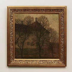 Svend Hammershøi Painting, "Holmegaard Manor" 'Holmegaard Gods'