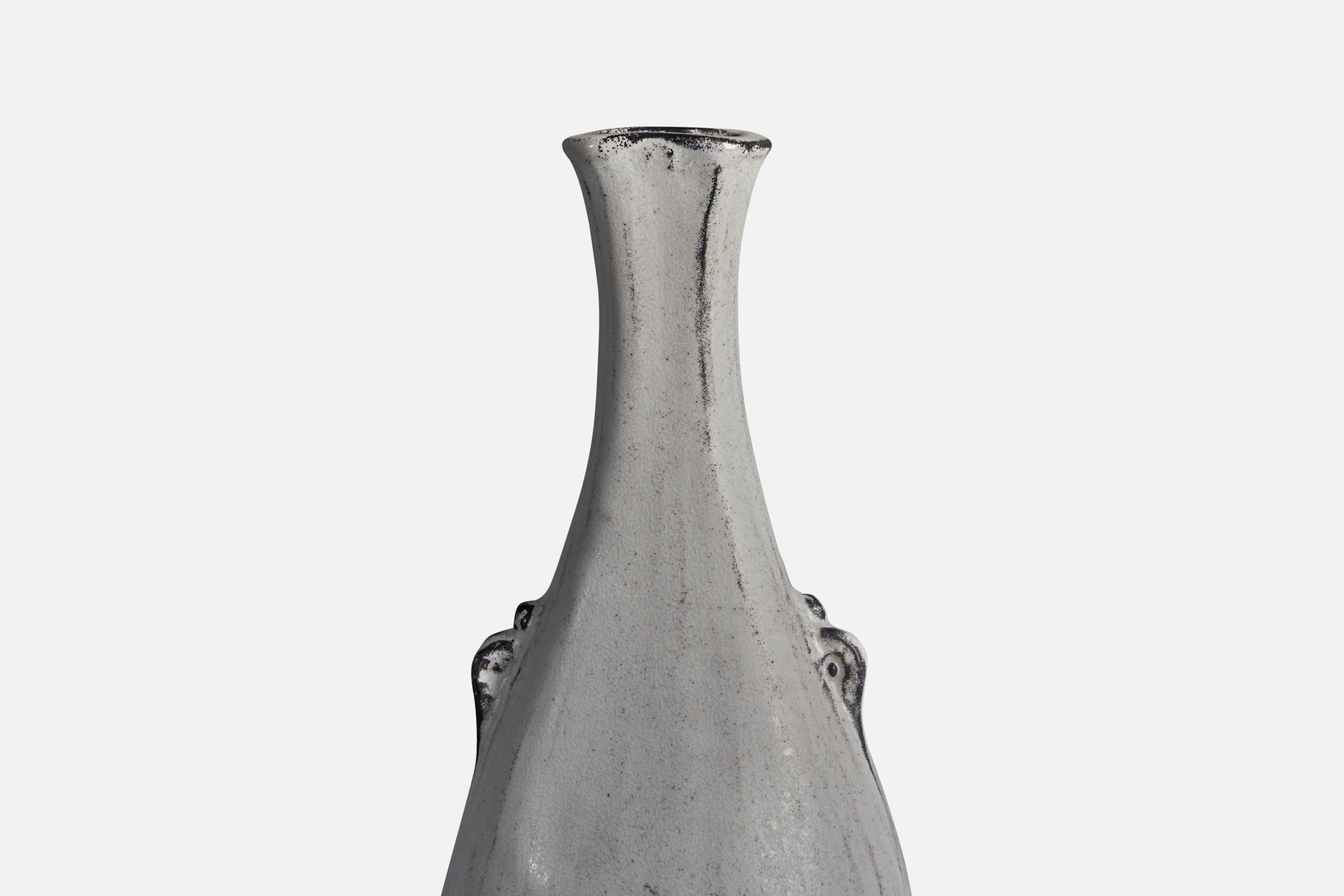 Danish Svend Hammershøi, Vase, Earthenware, Denmark, 1930s For Sale