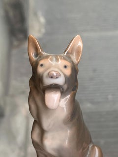 Danish Porcelain German Shepherd by Svend Jespersen for Bing & Grøndahl