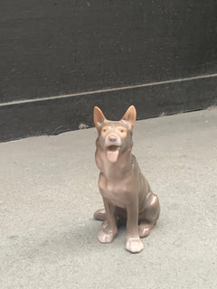 Danish Porcelain German Shepherd by Svend Jespersen for Bing & Grøndahl