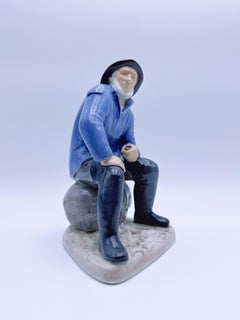 Svend Jespersen "Old Fisherman" Figurine, No. 2370, B&G, Denmark