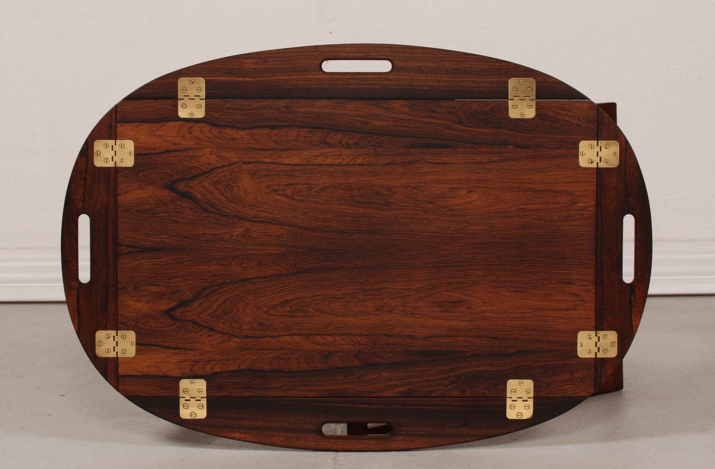 Mid-20th Century Svend Langkilde Danish Midcentury Rosewood Butlers Tray by Langkilde Møbler 1960