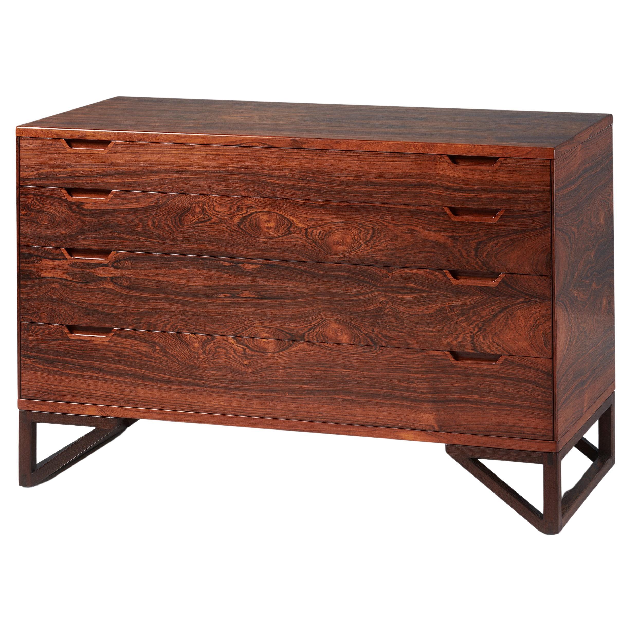 Svend Langkilde Danish Rosewood Chest of Drawers 1960s For Sale