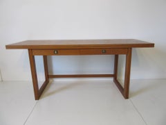 Svend Langkilde Danish Teak Flip Top Desk or Dining Table or Work Table
