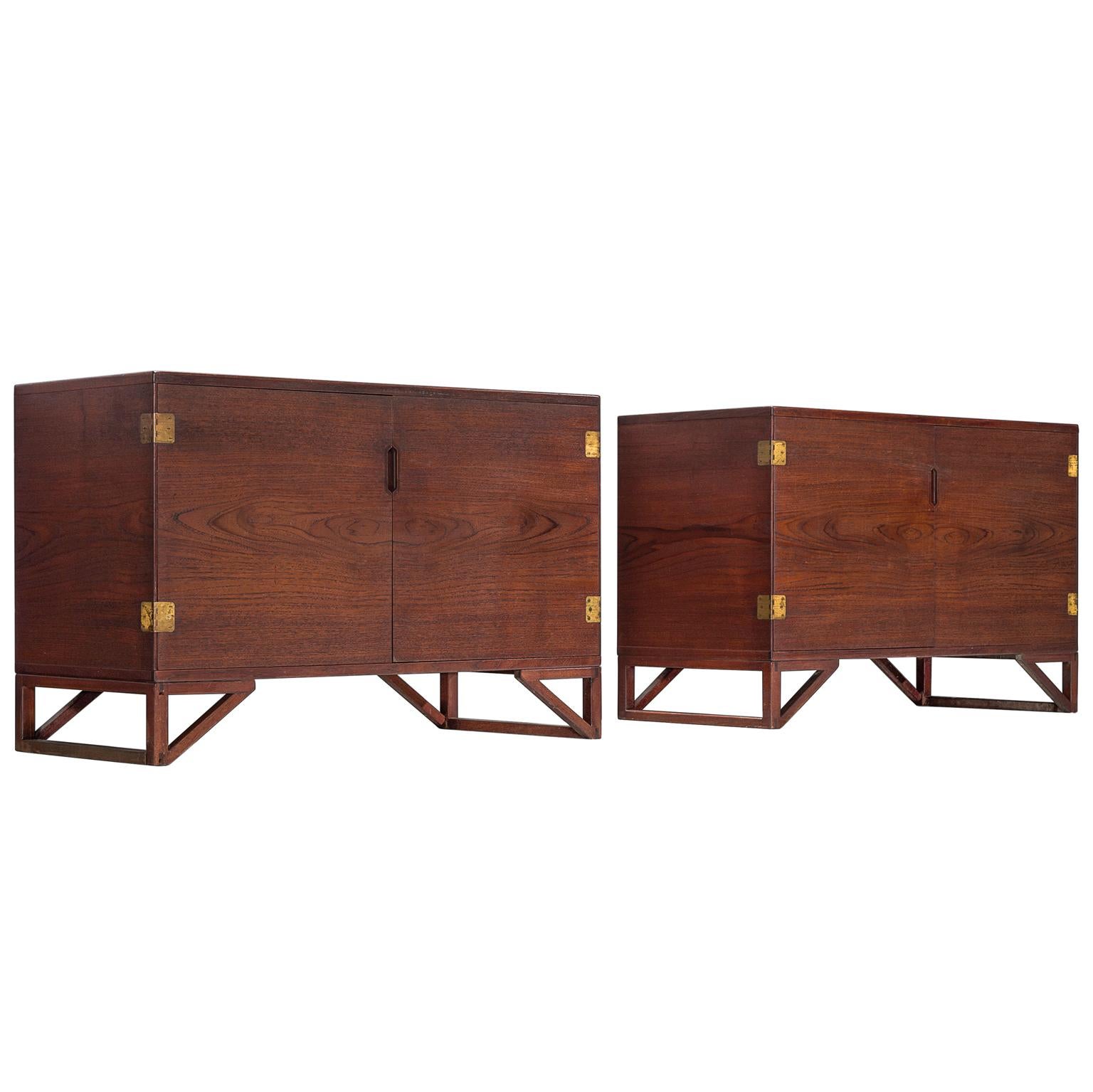 Svend Langkilde for Illum Bolighus Pair of Cabinets in Teak