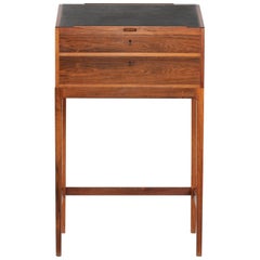 Svend Langkilde High Writing Desk of Rosewood by Langkilde Møbler, 1960s