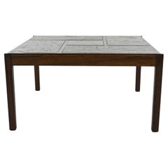 Svend Langkilde Mahogany & Slate Cocktail Table, c. 1970's