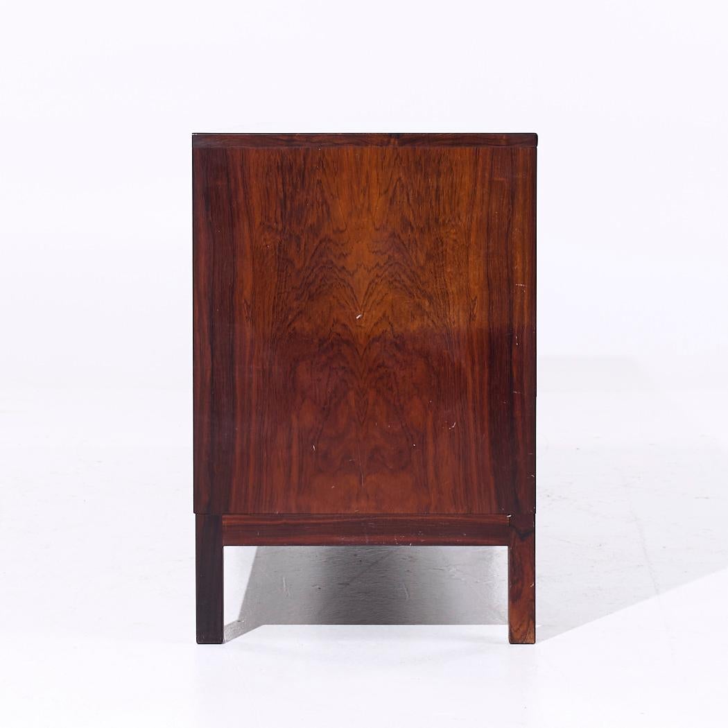 Late 20th Century Svend Langkilde Møbler Mid Century Danish Rosewood Lowboy Dresser For Sale
