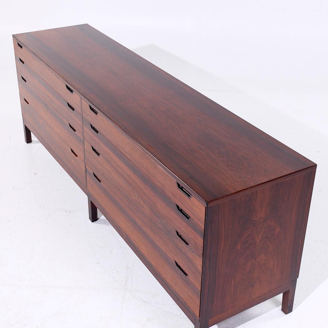 Svend Langkilde Møbler Mid Century Danish Rosewood Lowboy Dresser For Sale 1