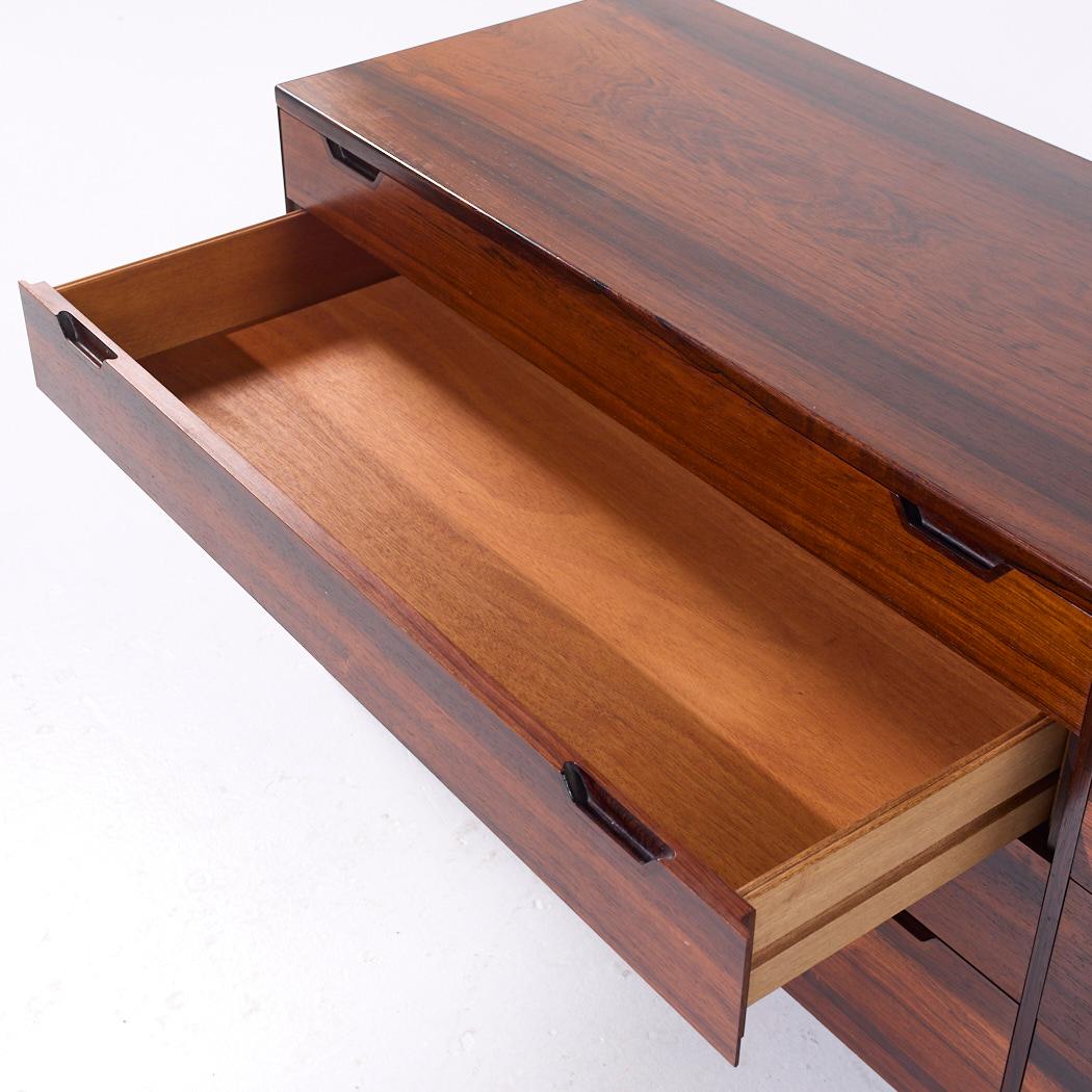 Svend Langkilde Møbler Mid Century Danish Rosewood Lowboy Dresser For Sale 3