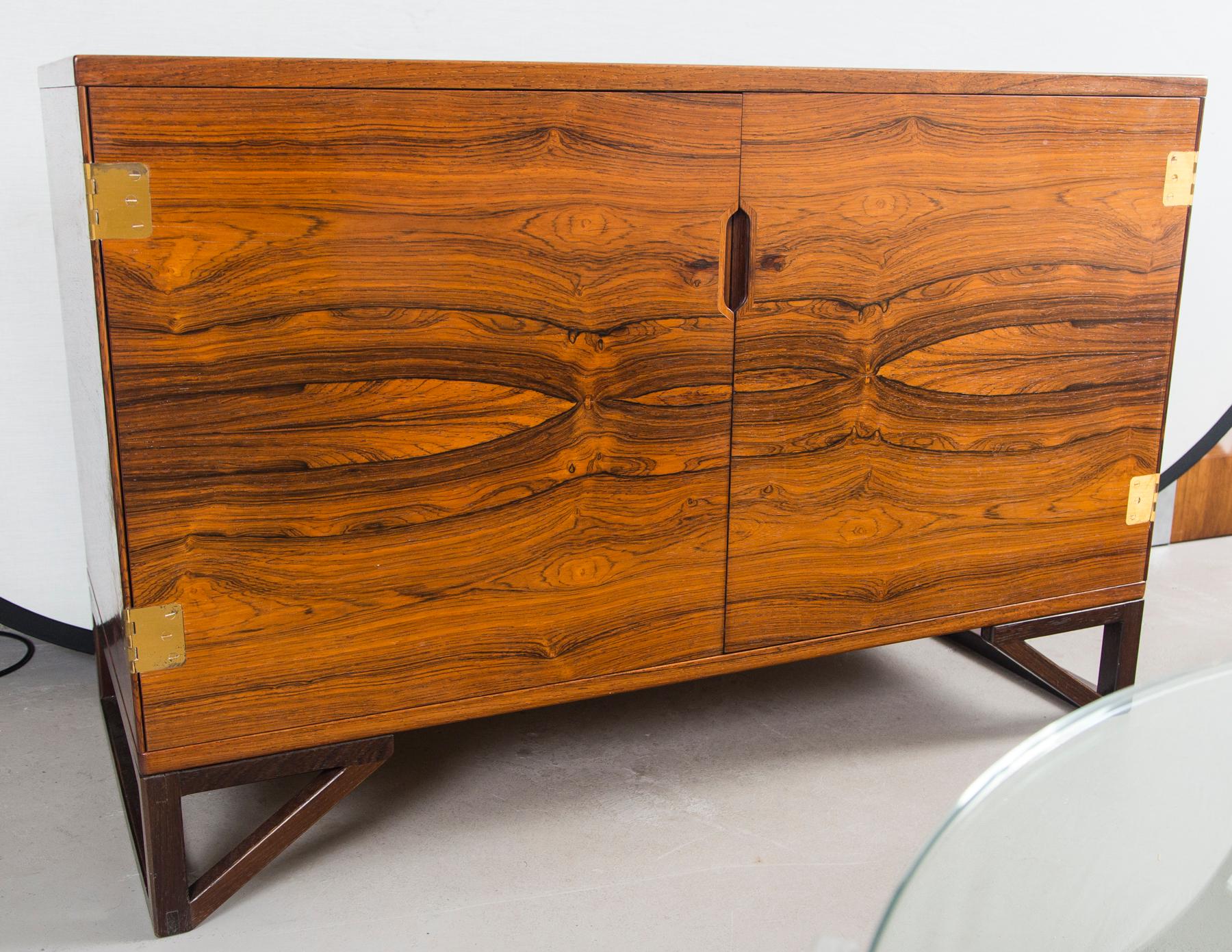 Mid-Century Modern Svend Langkilde Rosewood and Brass Chest
