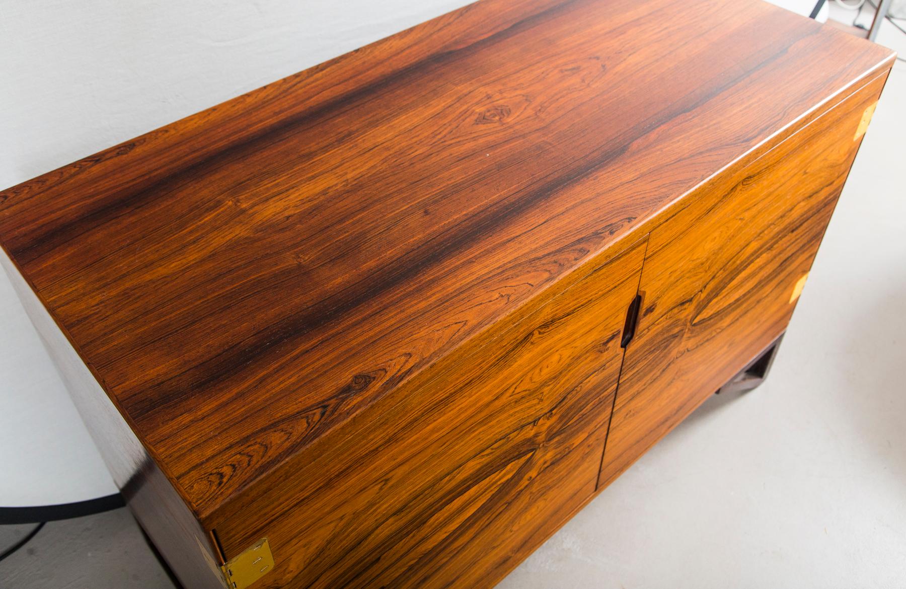 Mid-20th Century Svend Langkilde Rosewood and Brass Chest