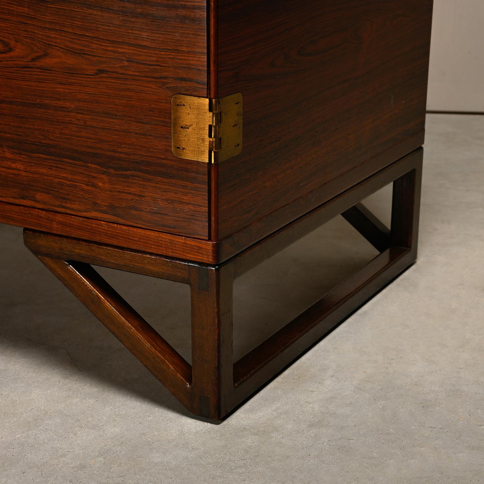 Svend Langkilde rosewood Cabinet for Illums Bolighus, Denmark 1960s 4