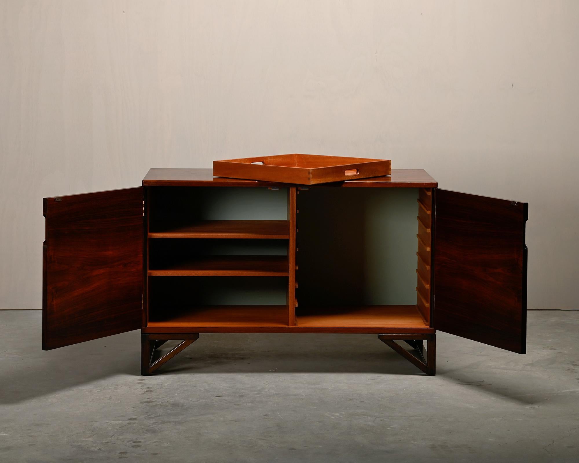 Svend Langkilde rosewood Cabinet for Illums Bolighus, Denmark 1960s In Good Condition In Amsterdam, NL