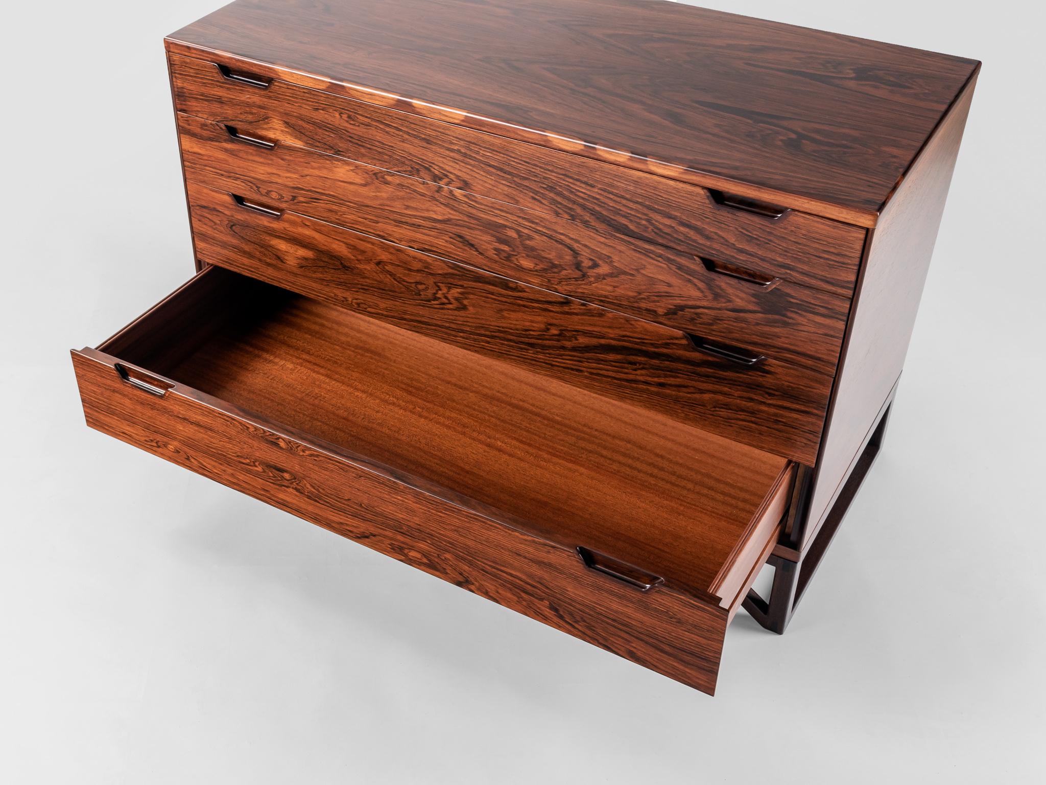 Mid-20th Century Svend Langkilde Rosewood Chest of Drawers, Denmark c1960