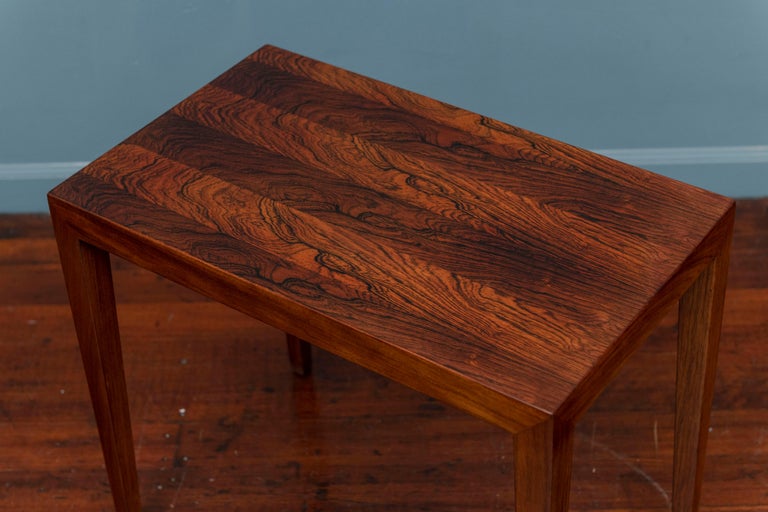 Danish Svend Langkilde Rosewood Side Table For Sale