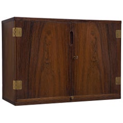 Svend Langkilde Wall-Mounted Bar Cabinet in Rosewood