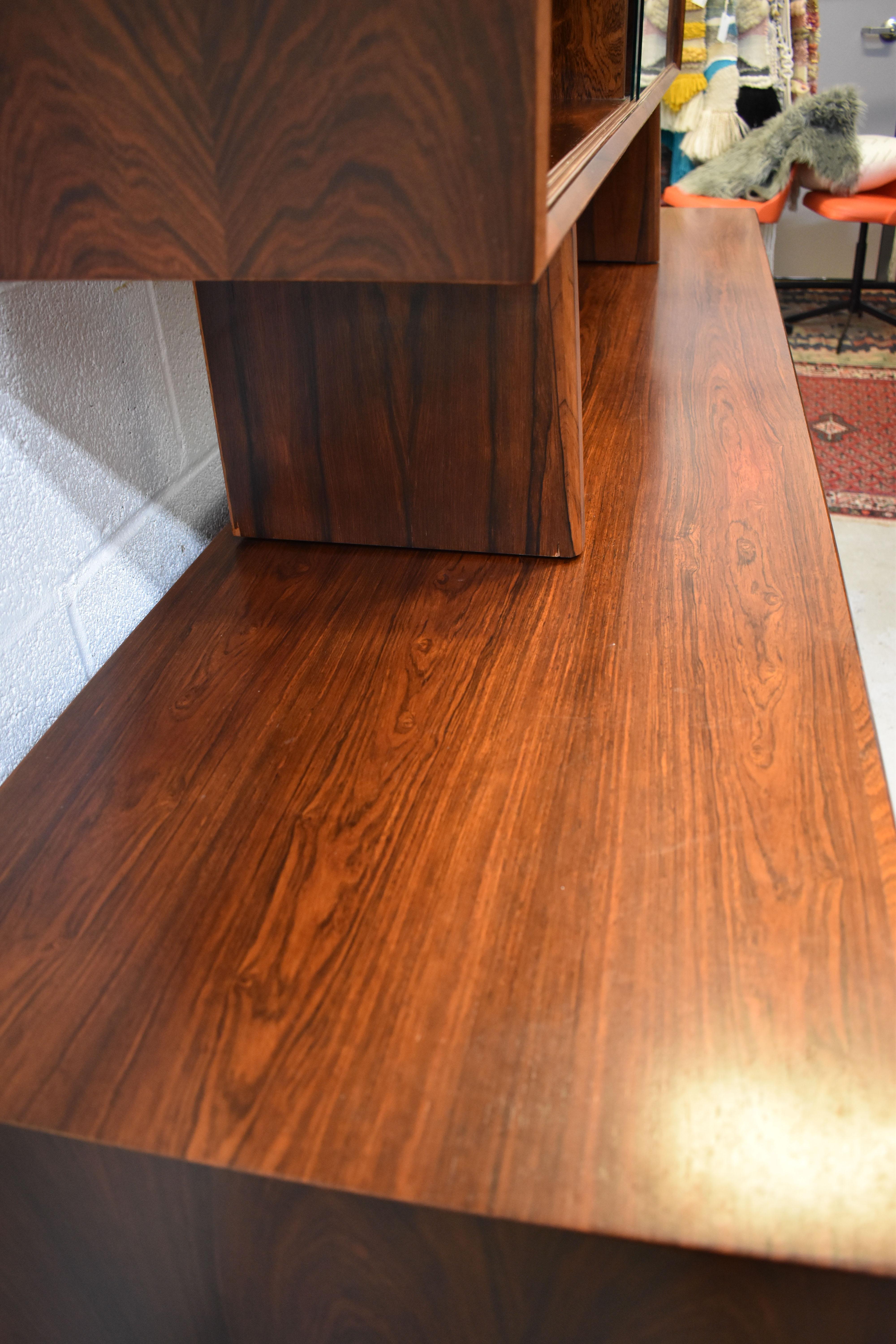 Svend Larsen for Faarup Møbelfabrik Danish Rosewood Credenza with Tambour Doors 2