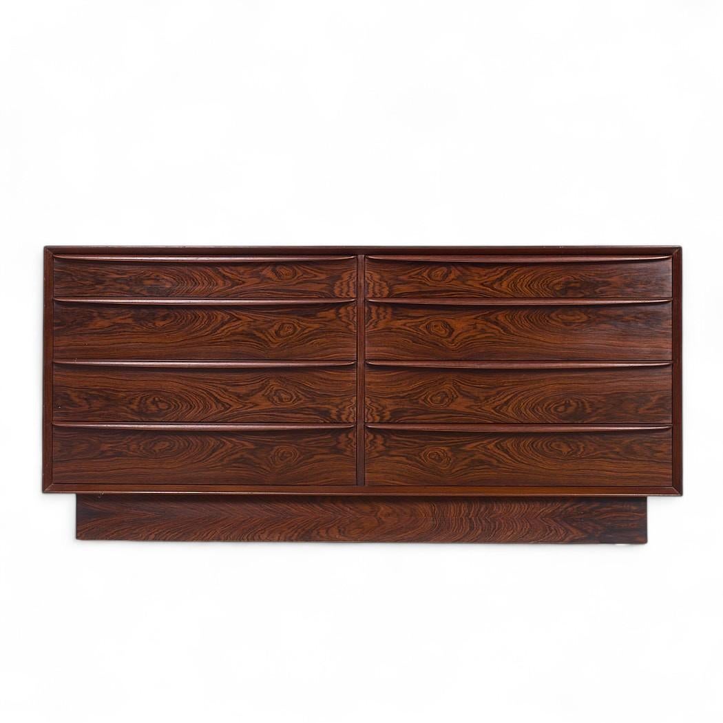 Svend Larsen for Falster Mid Century Danish Rosewood 8-Drawer Dresser

This lowboy measures: 60 wide x 19.5 deep x 28 inches high

All pieces of furniture can be had in what we call restored vintage condition. That means the piece is restored upon