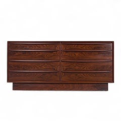Svend Larsen for Falster Mid Century Danish Rosewood 8-Drawer Dresser