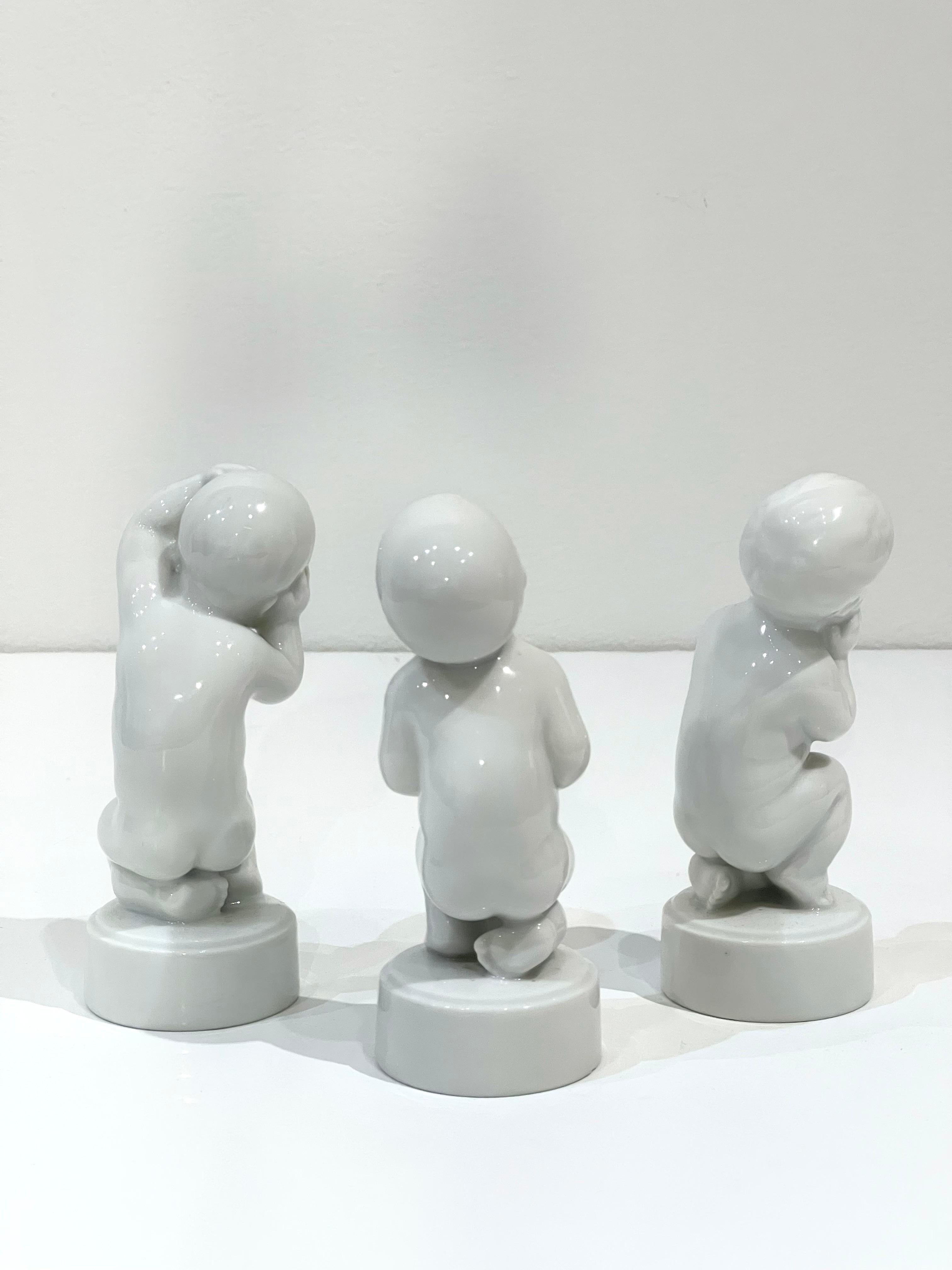 Danish Svend Lindhart Porcelain Figurines For Sale