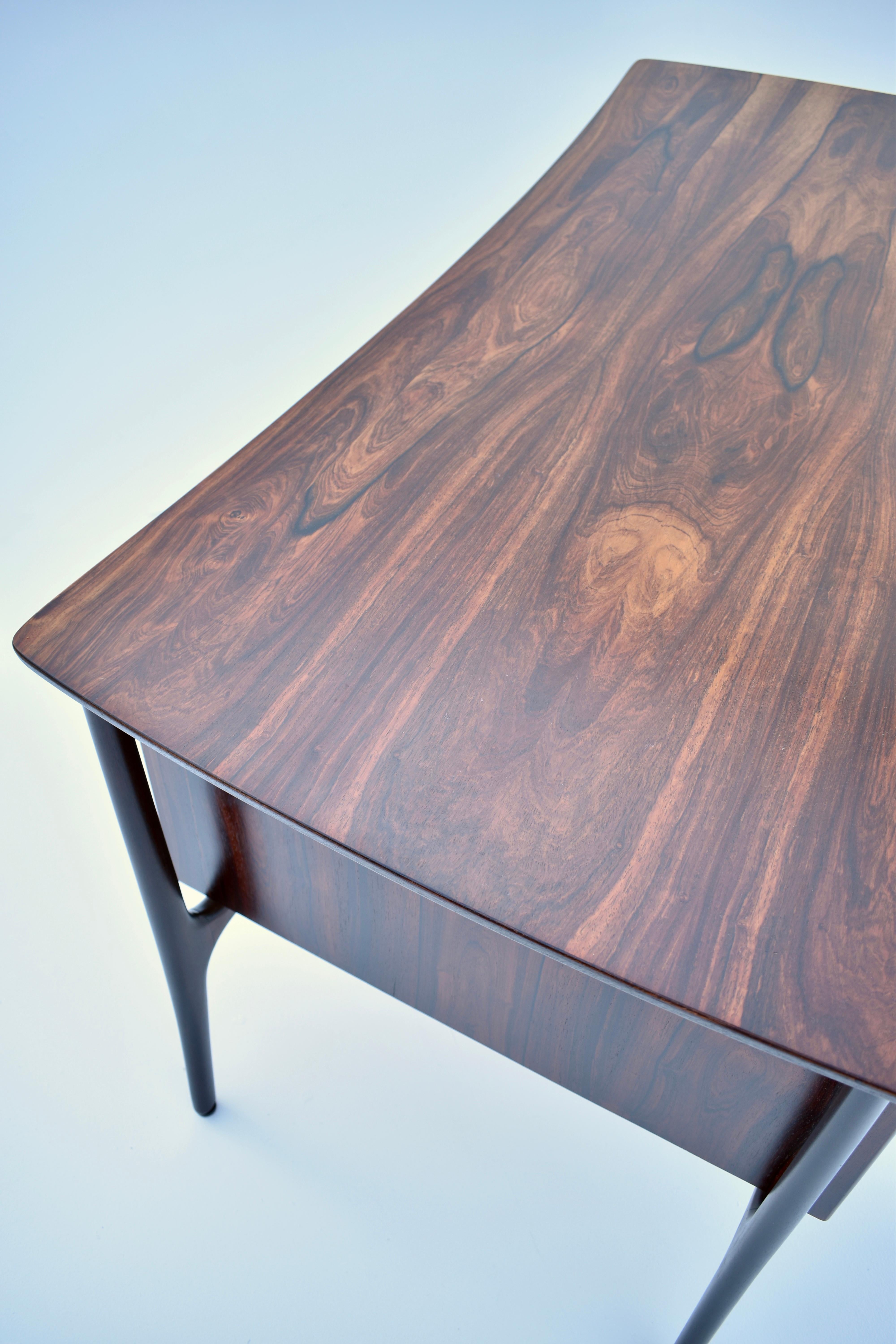 Svend Madsen Rosewood Desk For H.P Hansen 7